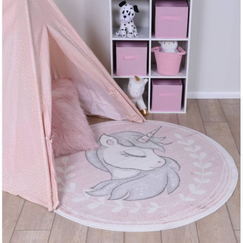 Round Unicorn Rug