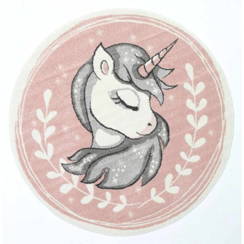 Round Unicorn Rug