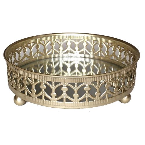 Gold Luxe Mirror Tray 20cm Main
