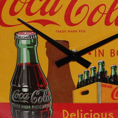 Coca Cola Yellow Clock