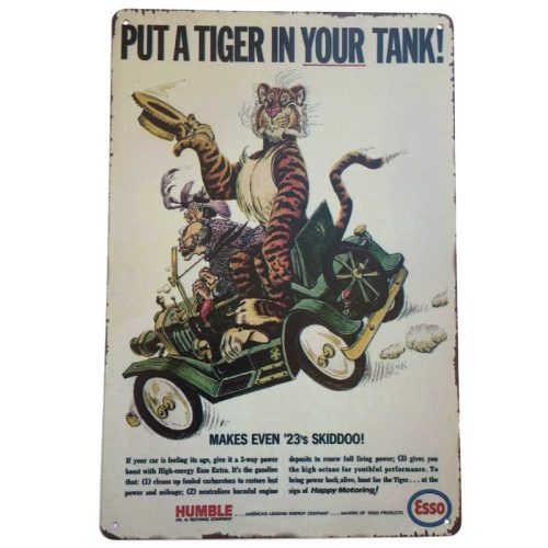 Esso Tiger Tin Sign