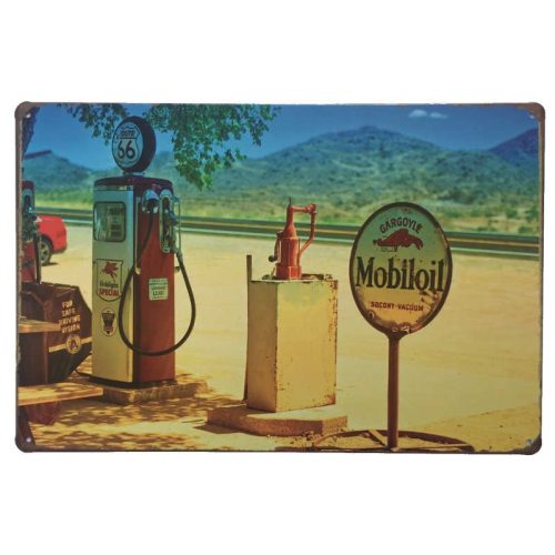 Mobilgas Pump Sign