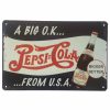 Pepsi Cola Tin Sign