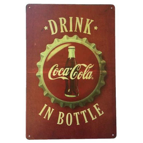 Drink Coca-Cola in Bottle Sign