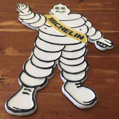 Michelin Man Waving Sign