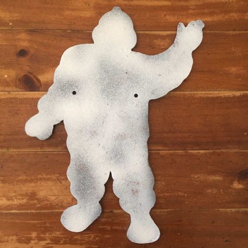 Michelin Man Waving Sign