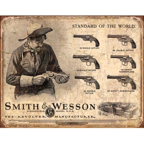 Smith & Wesson Revolver Manufacture Sign