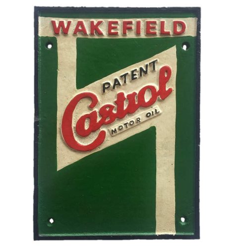 Cast Iron Castrol Sign Wakefield Motor Oil
