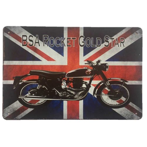 BSA Rocket Gold Star Sign