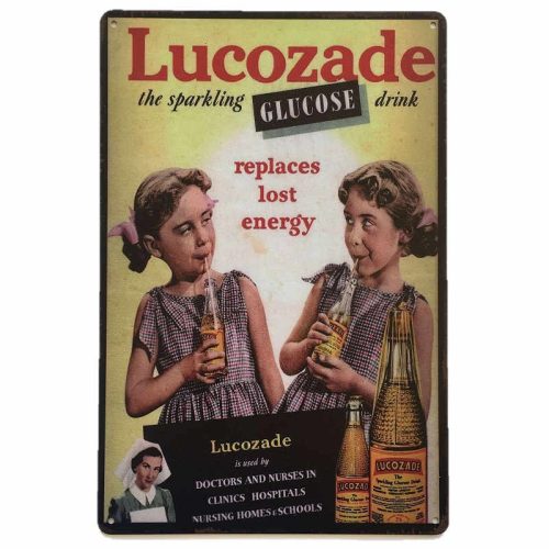 Lucozade Tin Sign