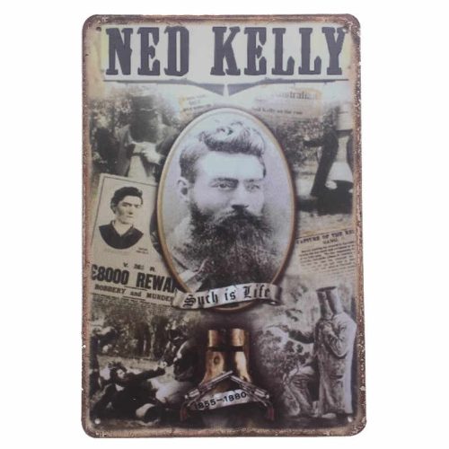 Ned Kelly Story Tin Sign