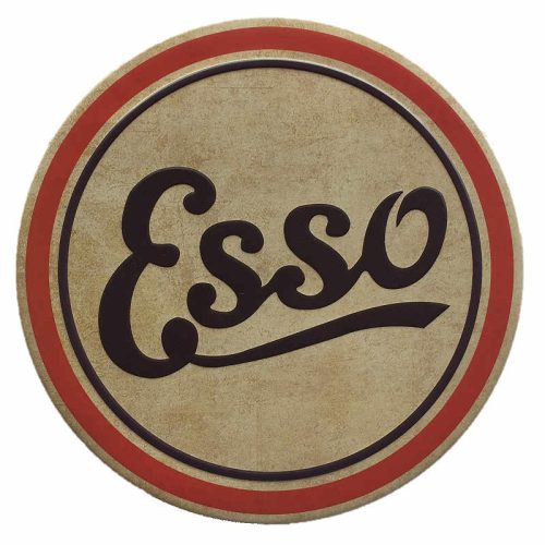 Esso Embossed Round Sign