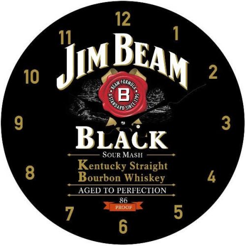 Jim Beam Glass Clock