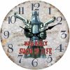 Ned Kelly Glass Clock