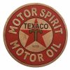 Texaco Embossed Round Sign