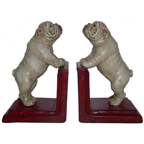 Cast Iron Bulldog Bookends