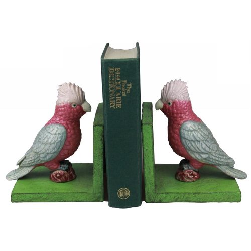 Cast Iron Galah Bookends