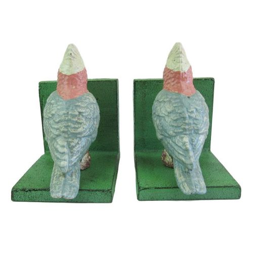 Cast Iron Galah Bookends