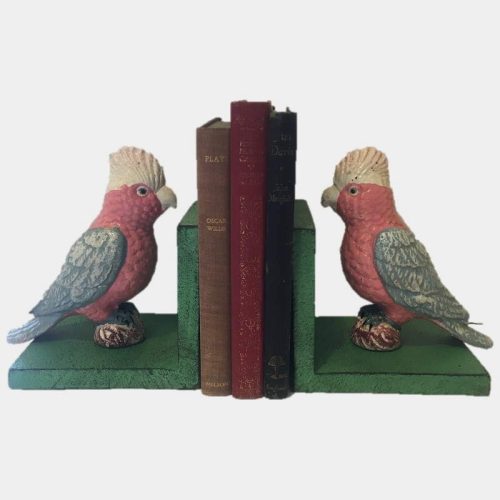 Cast Iron Galah Bookends