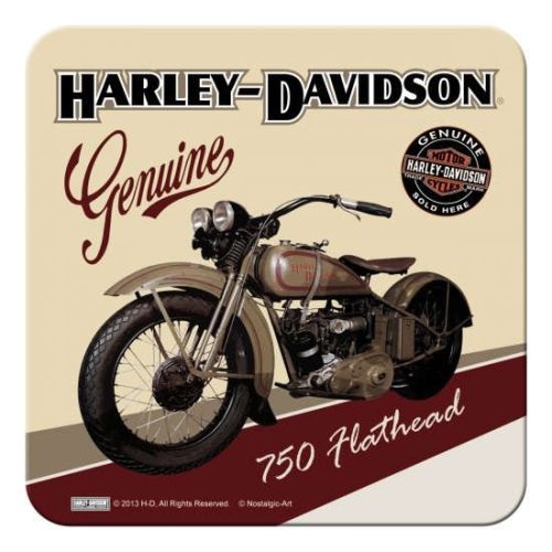 Harley Davidson 750 Flathead Coaster Set