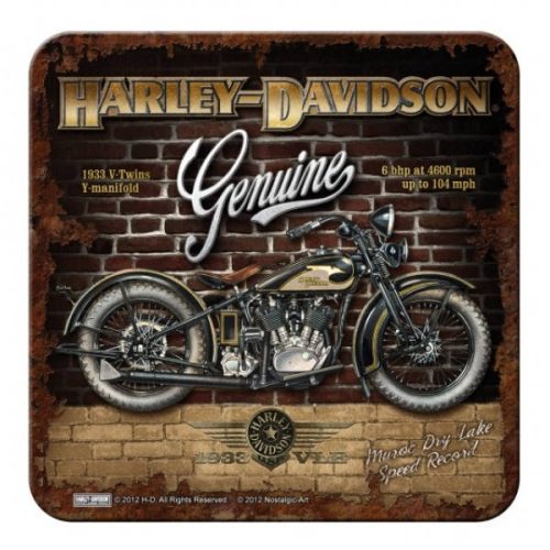 Harley Davidson Brick Wall Coaster Set