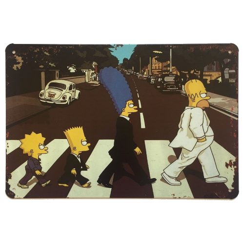 The Simpsons Abbey Road Sign