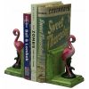 Cast Iron Flamingo Bookends