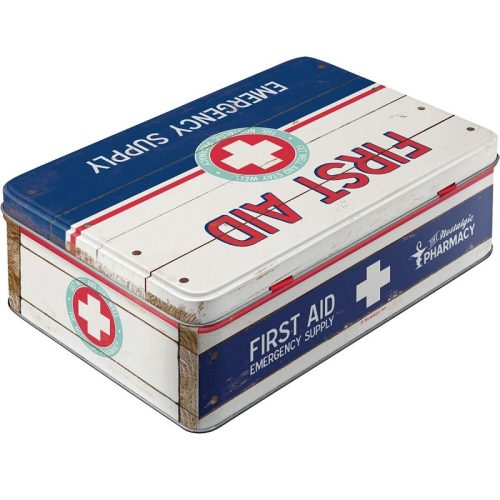 First Aid Embossed Tin