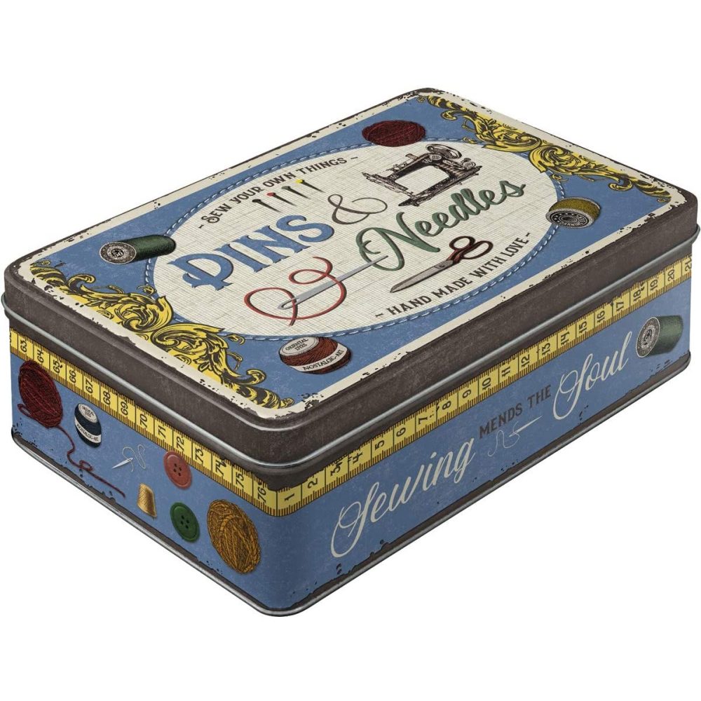 Pins & Needles Sewing Box Tin