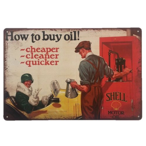 Shell How to Oil Sign