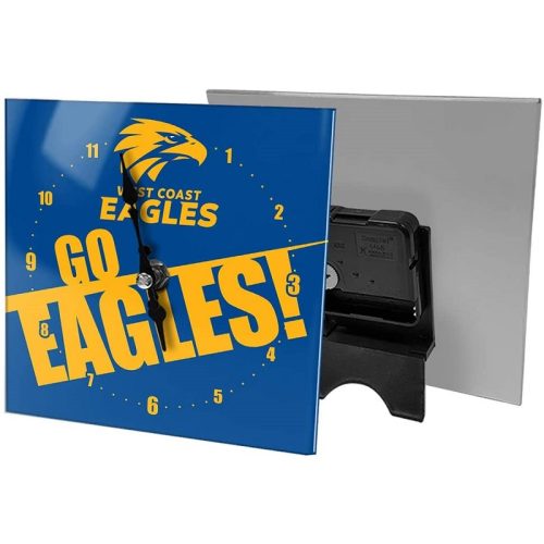 West Coast Eagles Mini Glass Clock