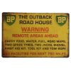 BP Outback Tin Sign