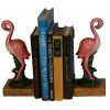 Large Cast Iron Flamingo Bookends