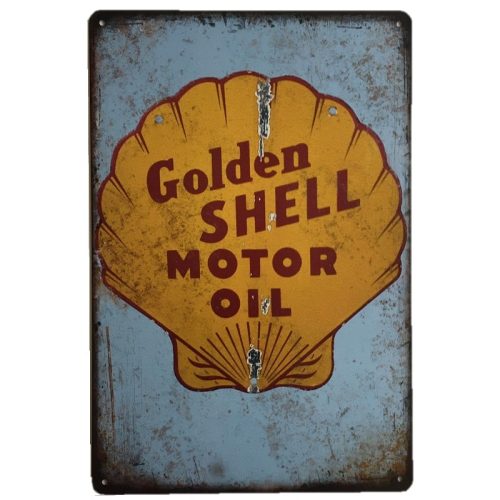 Golden Shell Oils Sign