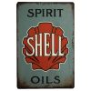 Shell Spirit Oils Sign