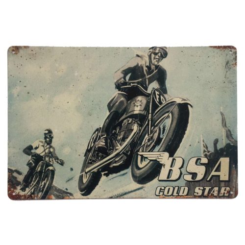 BSA Goldstar Tin Sign