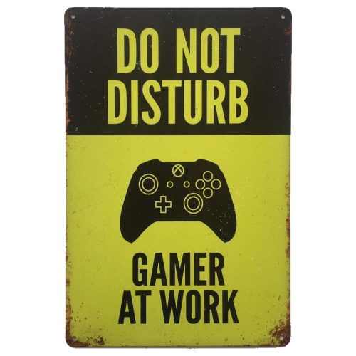 Do Not Disturb Gamer At Work Sign