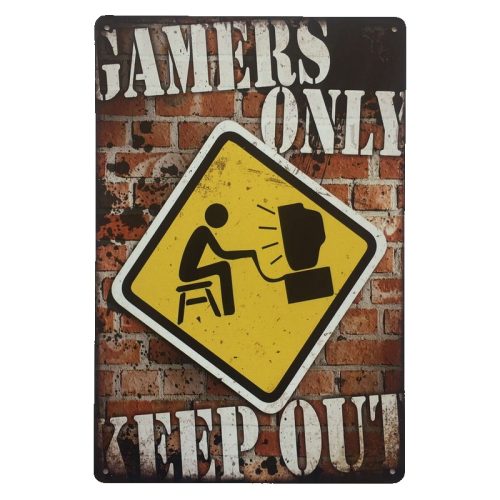 Gamers Only Keep Out Sign