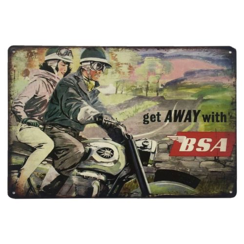 Get Away with BSA Sign