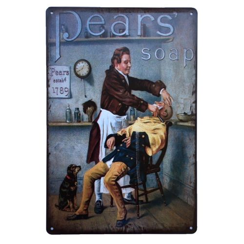 Pears Soap Barber Sign
