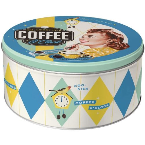 Coffee O'Clock Storage Tin