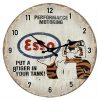 Esso Tiger Glass Wall Clock