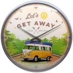 VW Let's Get Away Wall Clock