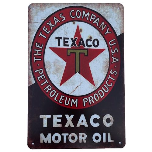 Texaco Oil Weathered Sign