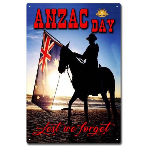 Anzac Day Tin Sign