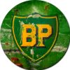 BP Round Tin Sign