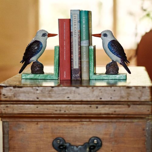 Cast Iron Kookaburra Bookends