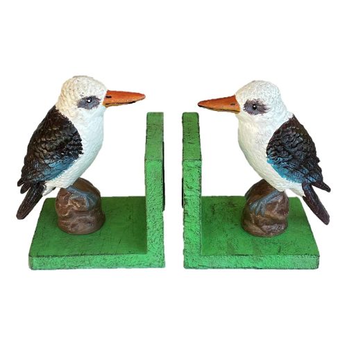 Cast Iron Kookaburra Bookends