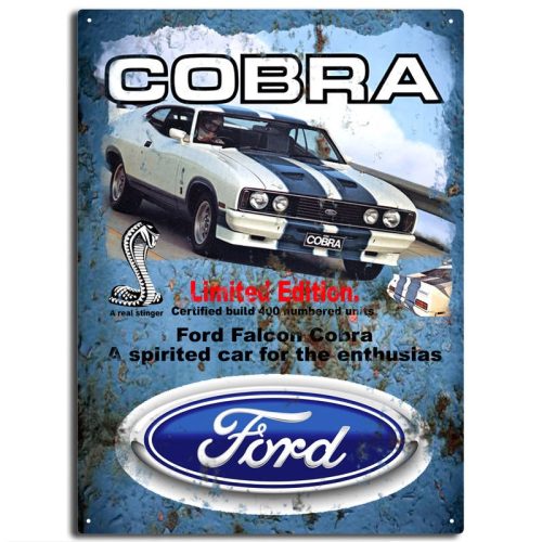 Ford Falcon Cobra Tin Sign 40x30cm