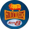 Golden Fleece Round Tin Sign